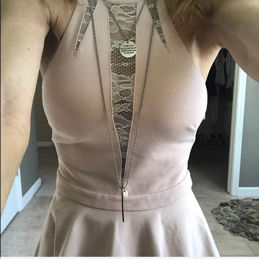 Bebe Pale Pink Peplum Top XS fits like a small